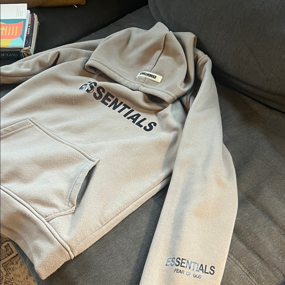 Essentials Gray Lightweight Hoodie